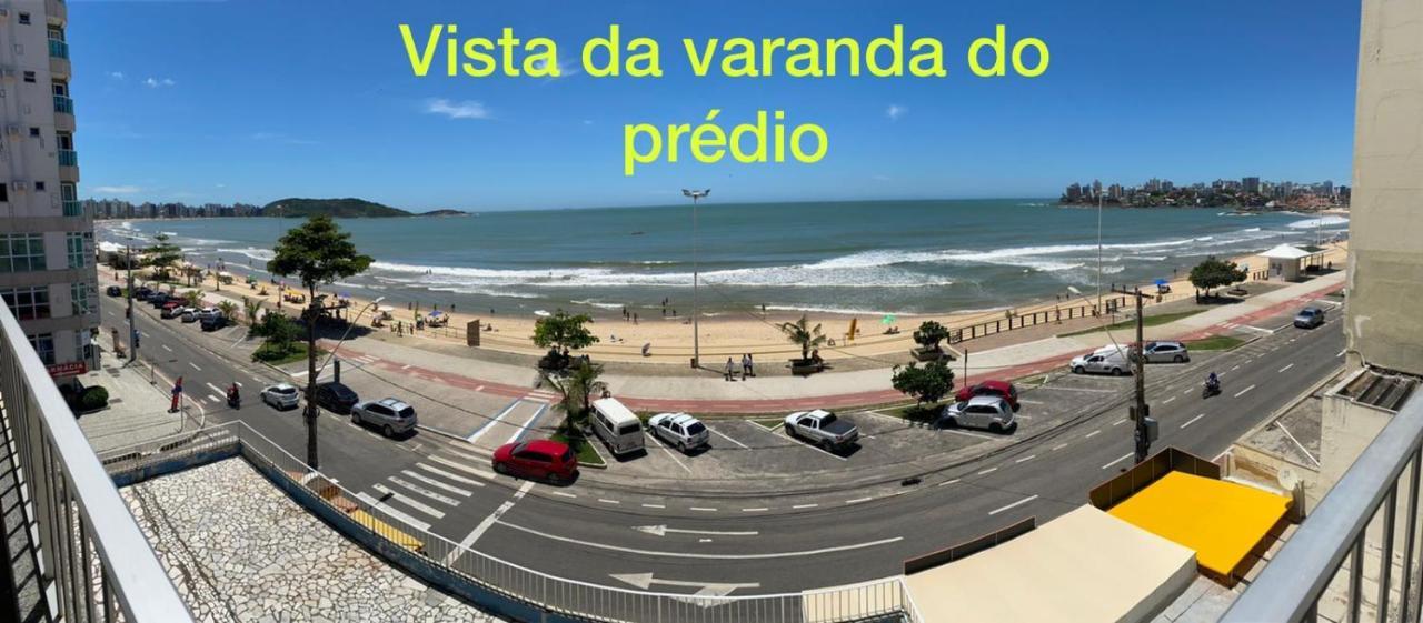 Apartamento Vista Mar - 2 quartos - Praia do Morro - prédio frente Mar - elevador - atravessou a avenida, já está na praia - com garagem - internet Guarapari Exterior foto