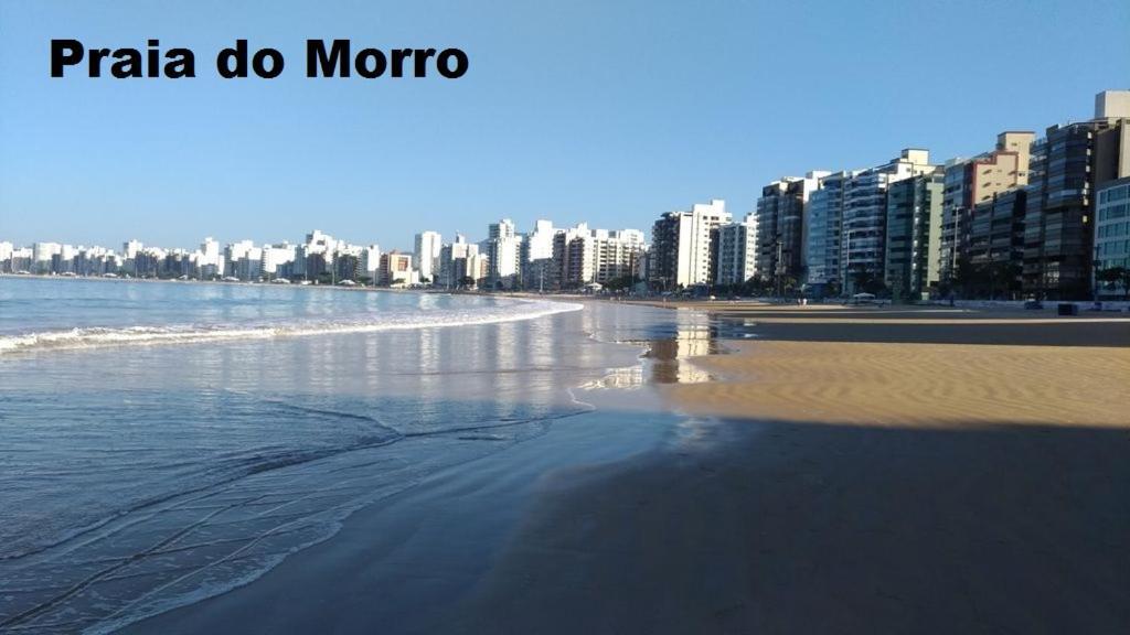 Apartamento Vista Mar - 2 quartos - Praia do Morro - prédio frente Mar - elevador - atravessou a avenida, já está na praia - com garagem - internet Guarapari Exterior foto