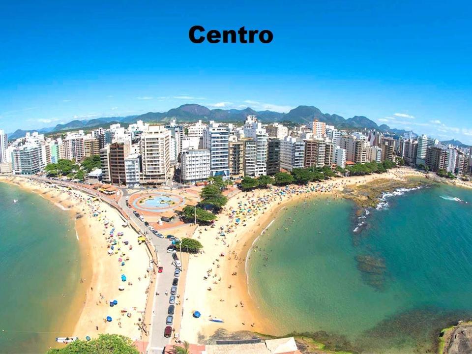 Apartamento Vista Mar - 2 quartos - Praia do Morro - prédio frente Mar - elevador - atravessou a avenida, já está na praia - com garagem - internet Guarapari Exterior foto